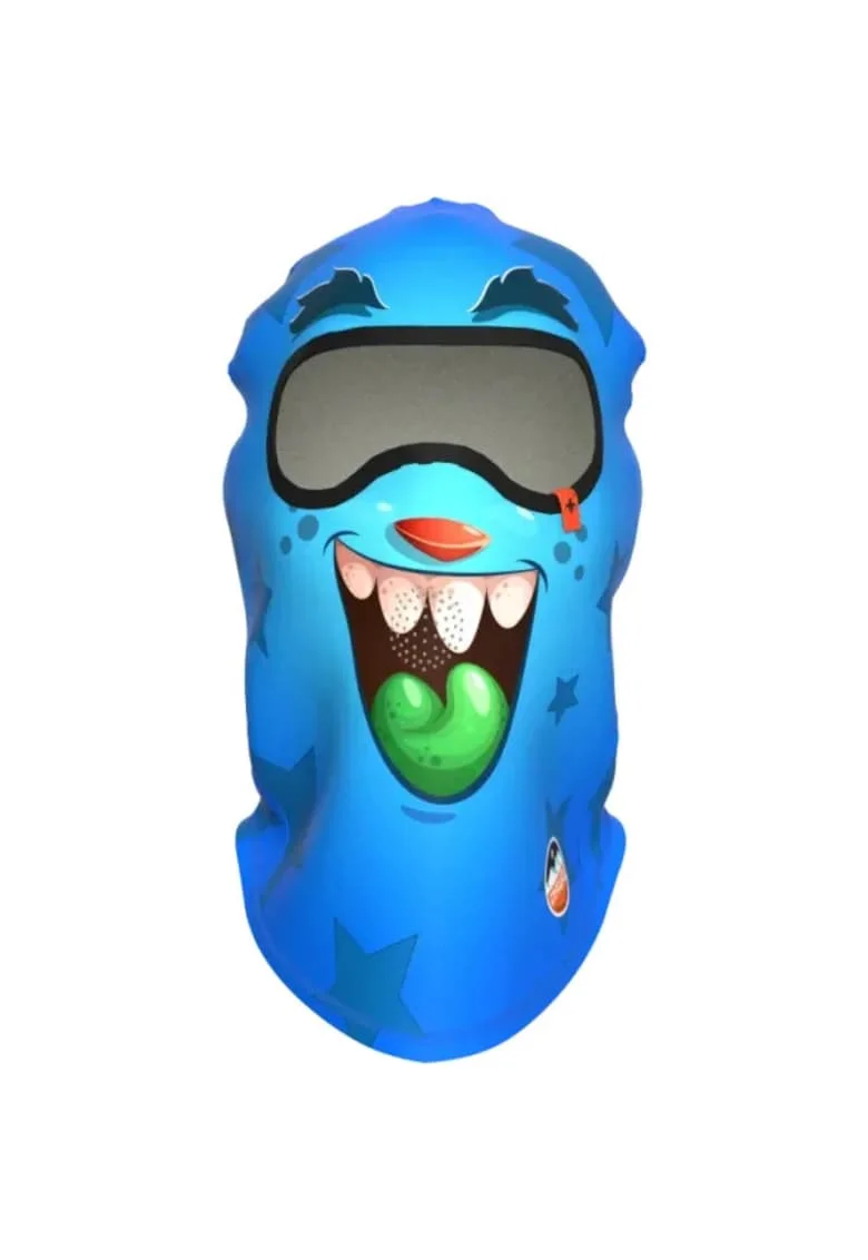 Cagula  Funny Balaclava, Monster Collection, albastra, unisex, 90% poliester, pentru ski si snowboarding