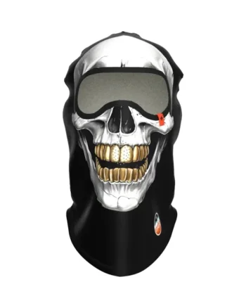 Masca unisex  Funny Balaclava, Colectia Skull, alb, marime unica
