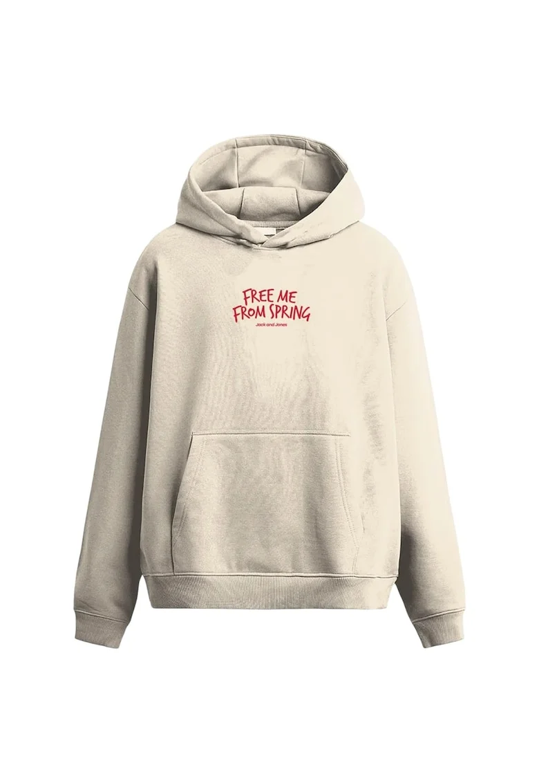 Hanorac JACK &JONES Object Sweat Hood Smu 54505, Bej
