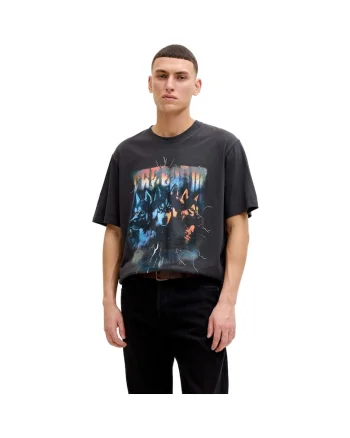Tricou JACK &JONES Band 54470, Negru