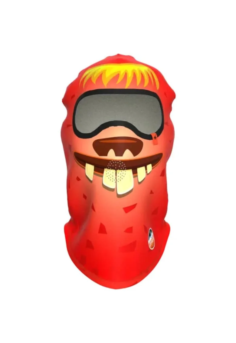 Cagula  Funny Balaclava Monster, rosie, unisex, 90% poliester, pentru sporturi de iarna