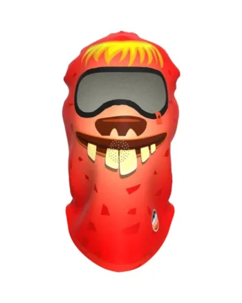 Cagula  Funny Balaclava Monster, rosie, unisex, 90% poliester, pentru sporturi de iarna