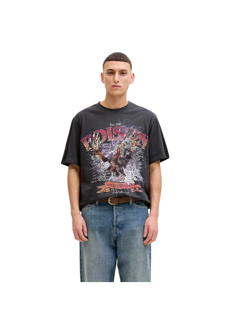 Tricou JACK &JONES Band 54460, Gri inchis