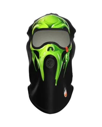 Cagula unisex  verde, poliester respirabil, pentru schi si snowboarding, marime unica