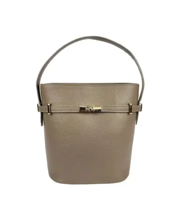 Geanta dama din piele naturala  Dionisa, Maro taupe, 28 x 27 x 16 cm