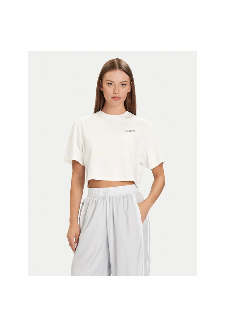 Tricou sport dama  alb, bumbac