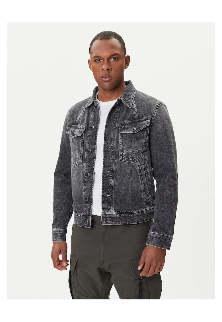 Geaca de blugi barbati  gri, denim