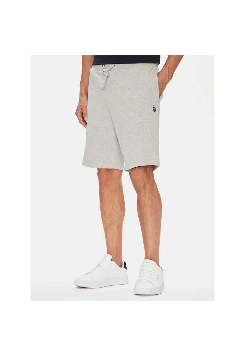 Pantaloni sport barbati,  gri, scurti