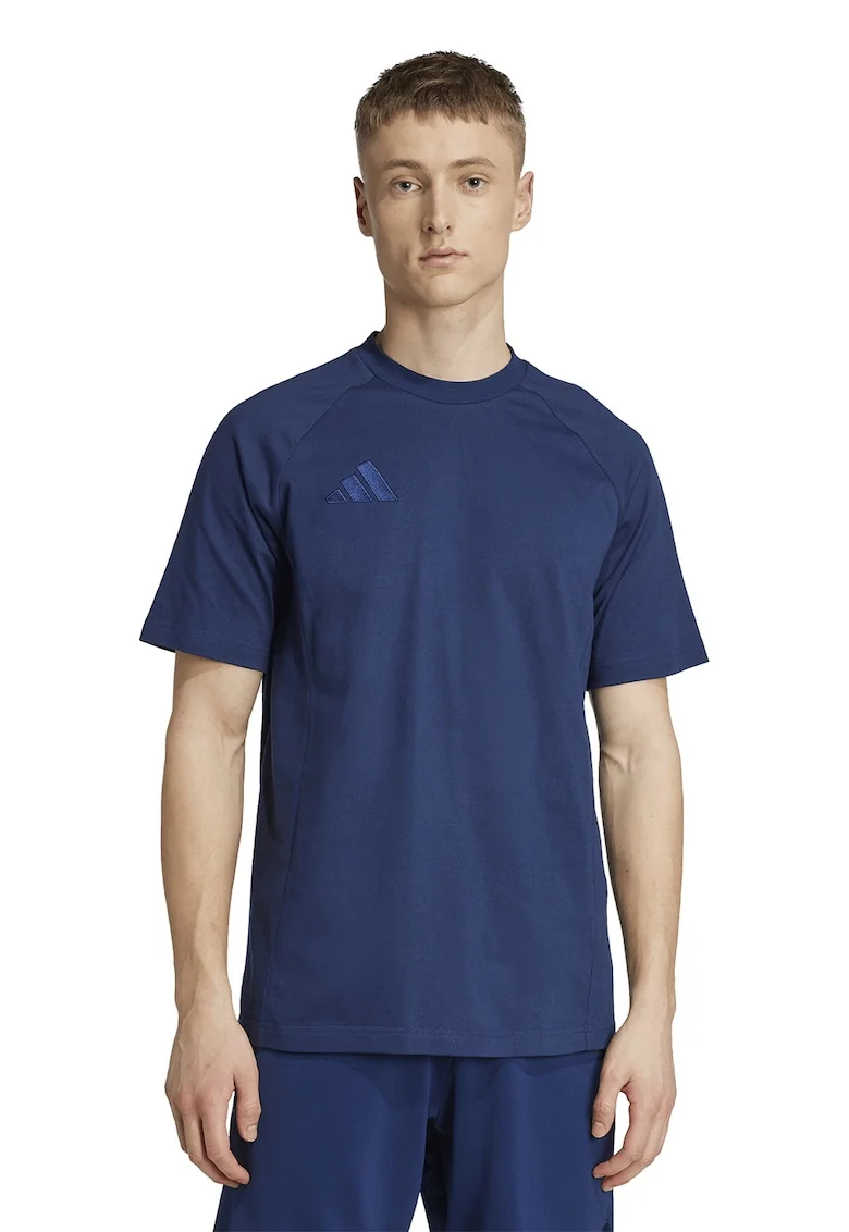 Tricou de bumbac pentru fotbal Tiro25, Bleumarin