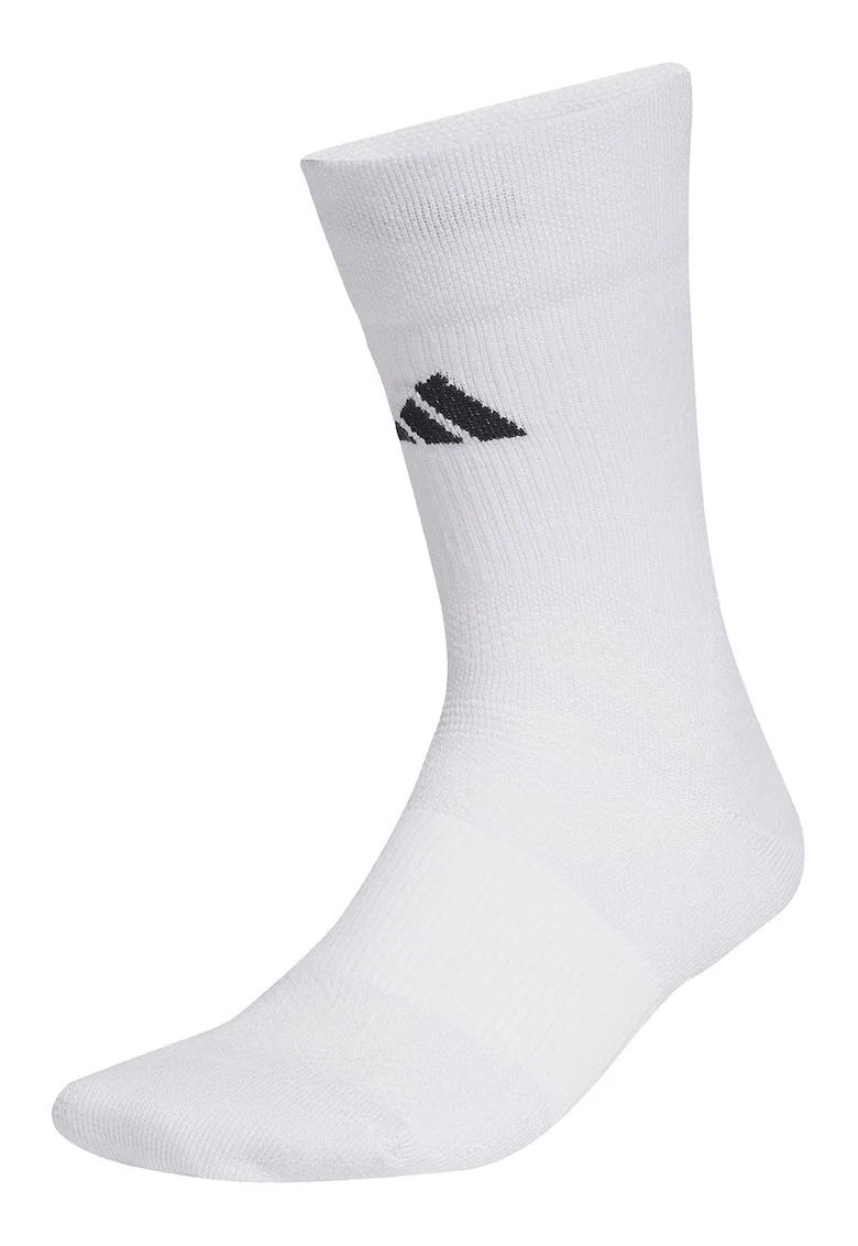 Sosete lungi unisex cu amortizare pentru fotbal, Alb/Negru
