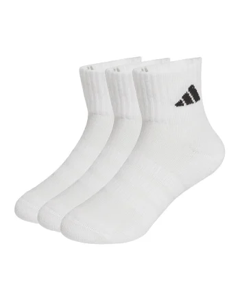 Set de sosete scurte cu talpa dubla - 3 perechi, Alb/Negru