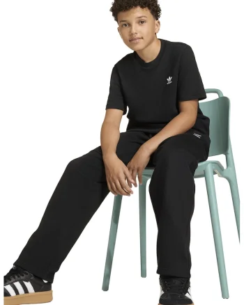 Pantaloni de trening drepti cu logo, Negru,