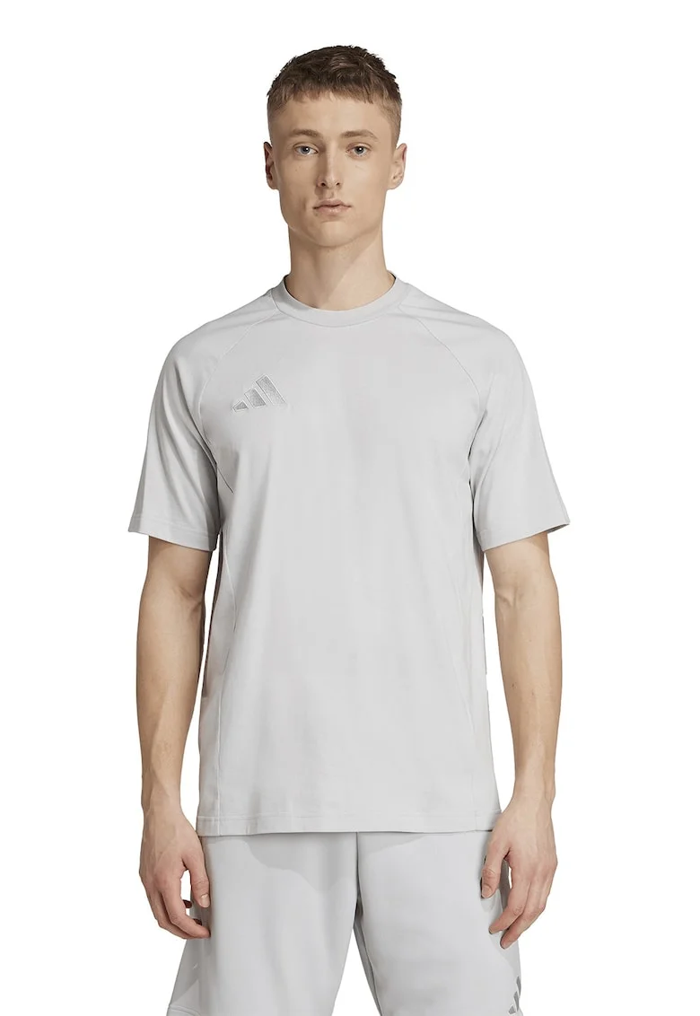 Tricou de bumbac pentru fotbal Tiro25, Gri deschis