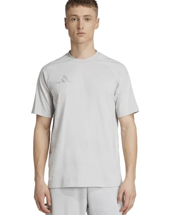 Tricou de bumbac pentru fotbal Tiro25, Gri deschis