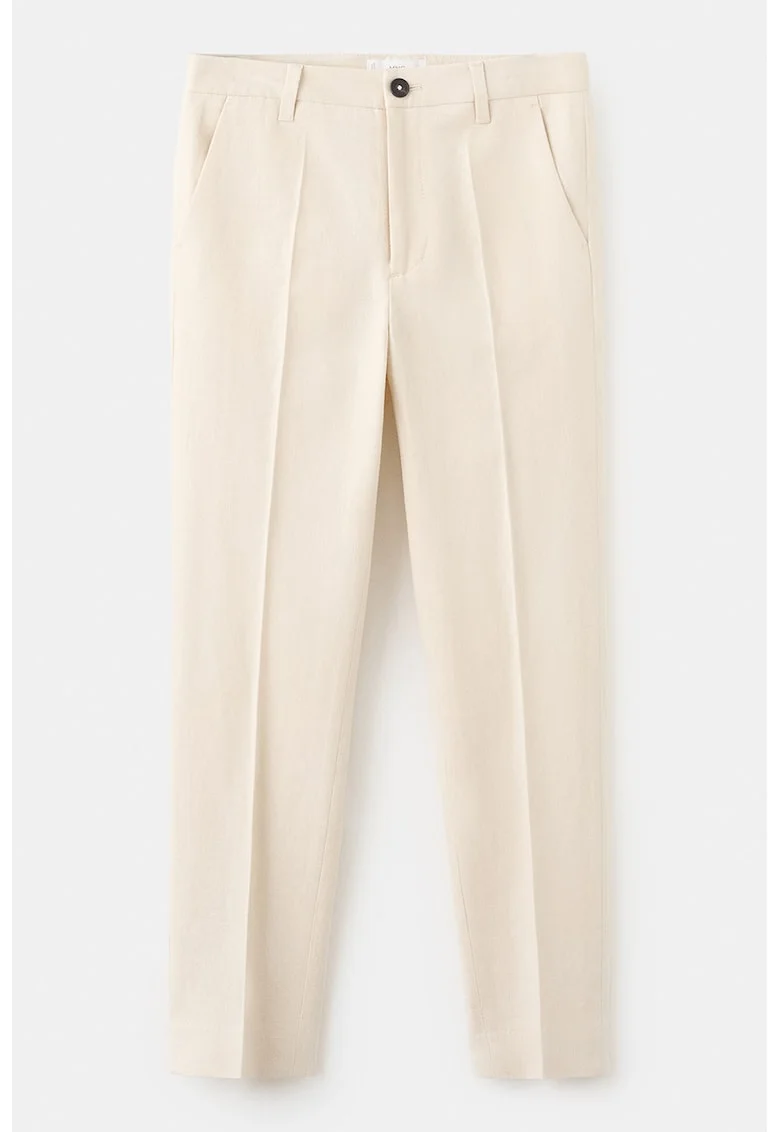 Pantaloni chino uni, Bej deschis