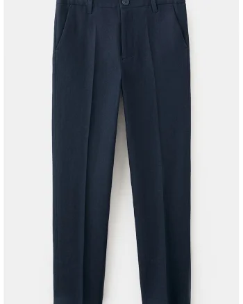 Pantaloni chino uni, Bleumarin