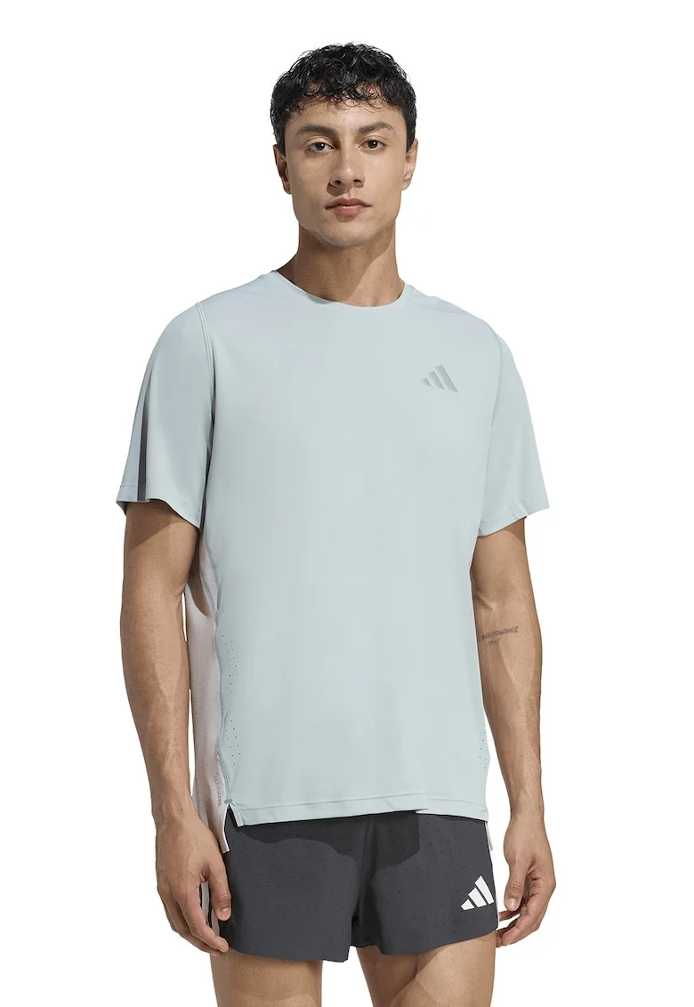 Tricou regular fit cu logo, Gri cenusiu