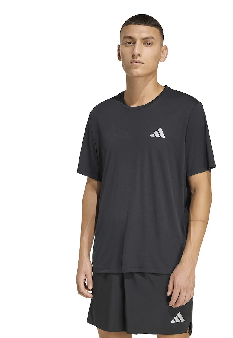 Tricou pentru alergare Run Ess, Negru