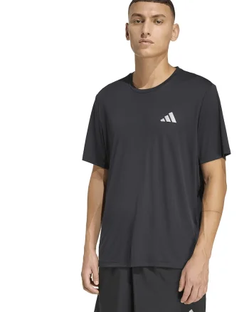Tricou pentru alergare Run Ess, Negru
