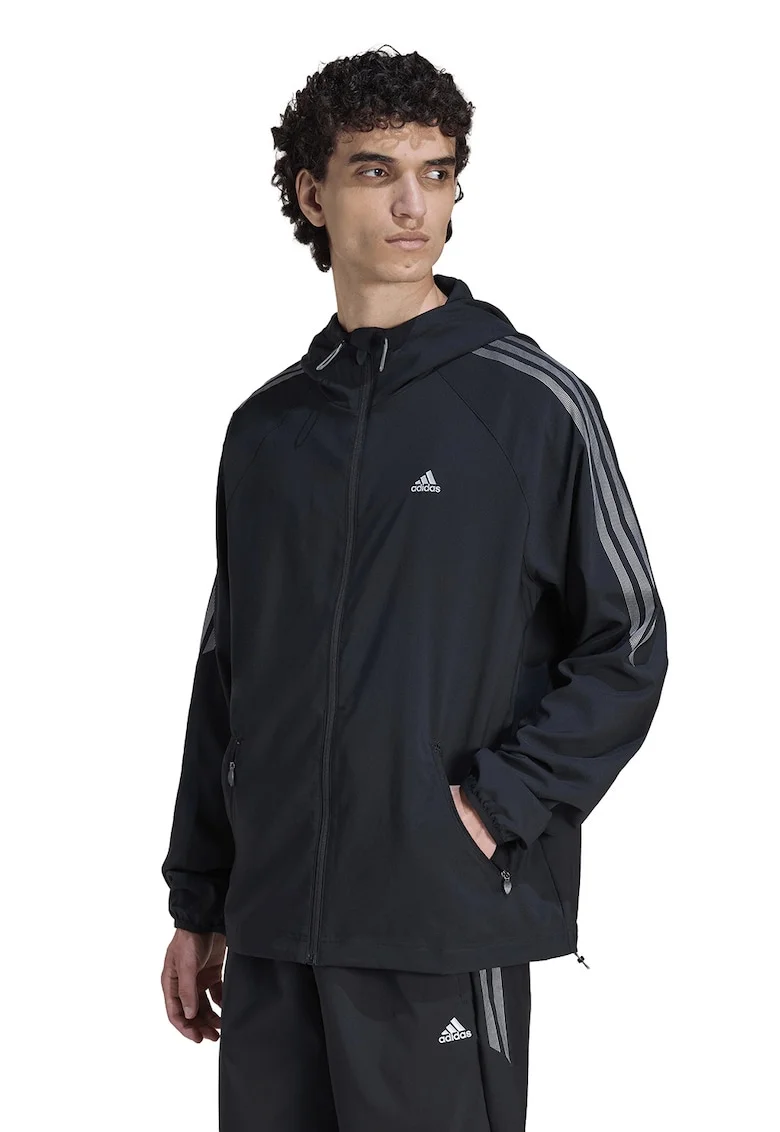Jacheta cu benzi contrastante Lightwindrunner, Negru