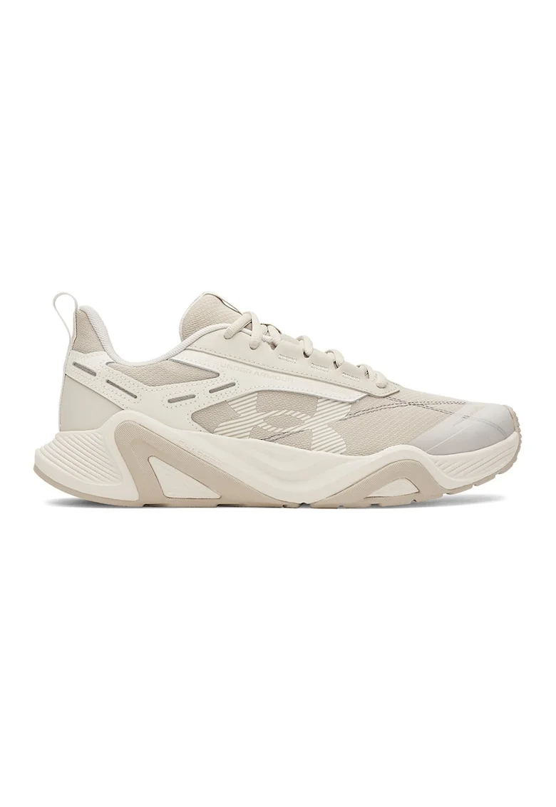 Pantofi din piele si plasa Charged Commit 5 pentru fitness, Bej deschis