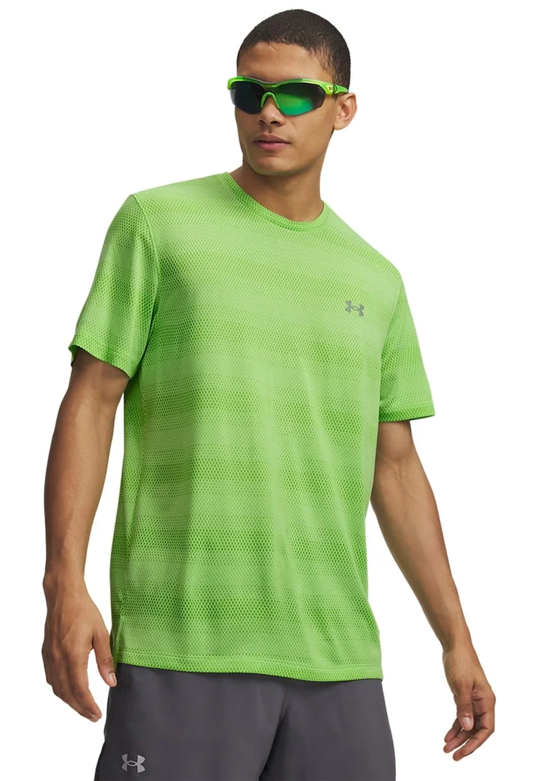 Tricou lejer pentru fitness Velociti, Verde electric