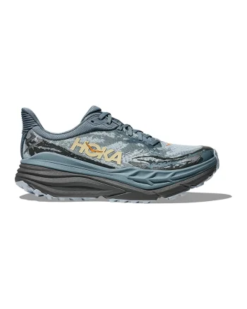 Pantofi Stinson 7 din plasa pentru alergare trail, Albastru prafuit/Gri inchis