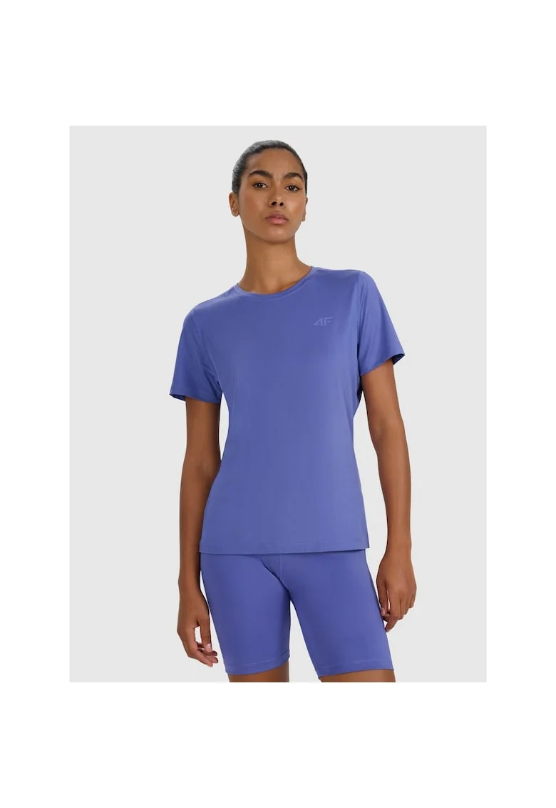Tricou sport  antrenament, albastru, din poliester