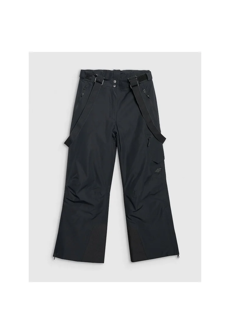 Pantaloni de schi,  membrana 8000, negru, poliester, pentru fete