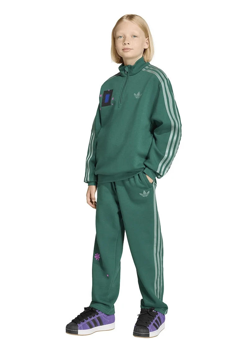 Pantaloni lejeri de trening cu cordon Minecraft, Verde