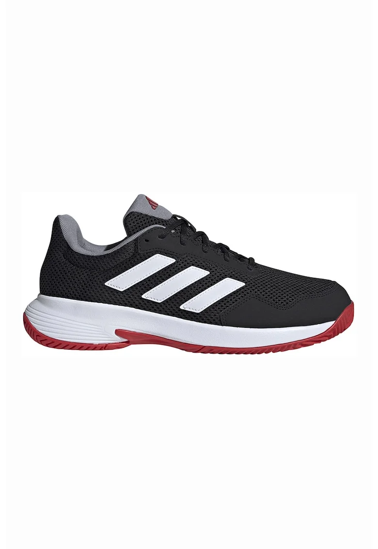 Pantofi Game Spec 2 pentru tenis, Negru/Alb murdar