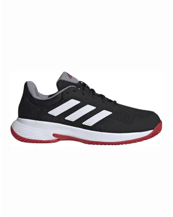Pantofi Game Spec 2 pentru tenis, Negru/Alb murdar