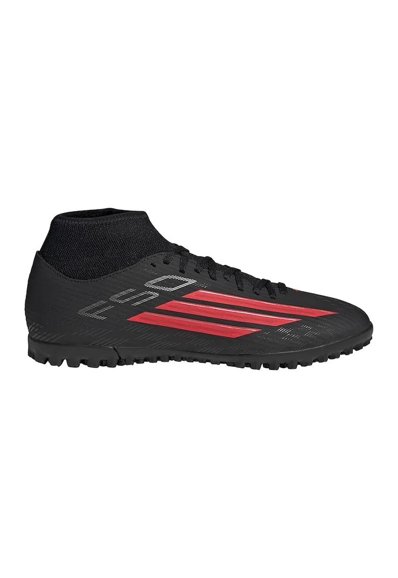 Pantofi sport din material textil cu logo, pentru fotbal F50 Club, Rosu/Negru