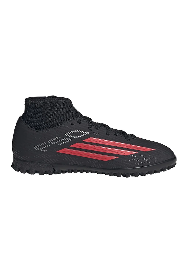Pantofi sport din material textil cu logo, pentru fotbal F50 Club, Rosu/Negru