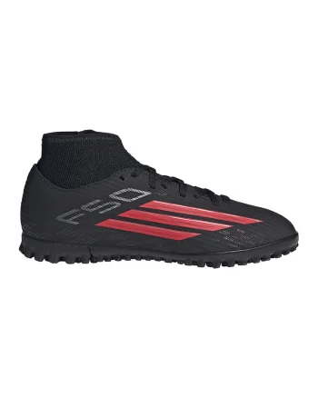 Pantofi sport din material textil cu logo, pentru fotbal F50 Club, Rosu/Negru