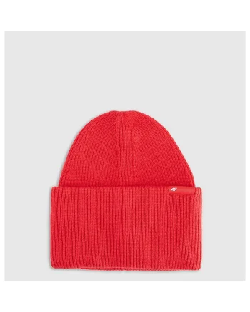 Caciula beanie unisex  rosie, dimensiune universala, material din viscoza