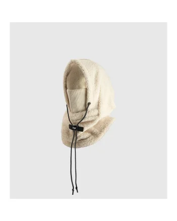 Cagula  sherpa alb S/M, unisex, fleece, protectie iarna