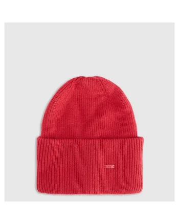 Caciula beanie unisex,  rosie, marime universala, material din viscoza