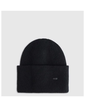 Caciula beanie unisex  neagra, marime universala, din viscoza