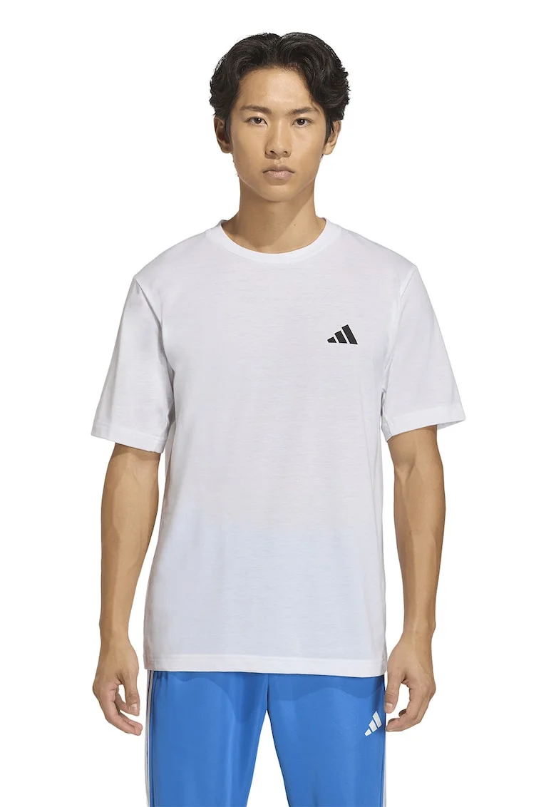 Tricou regular fit pentru fitness Essentials, Alb optic