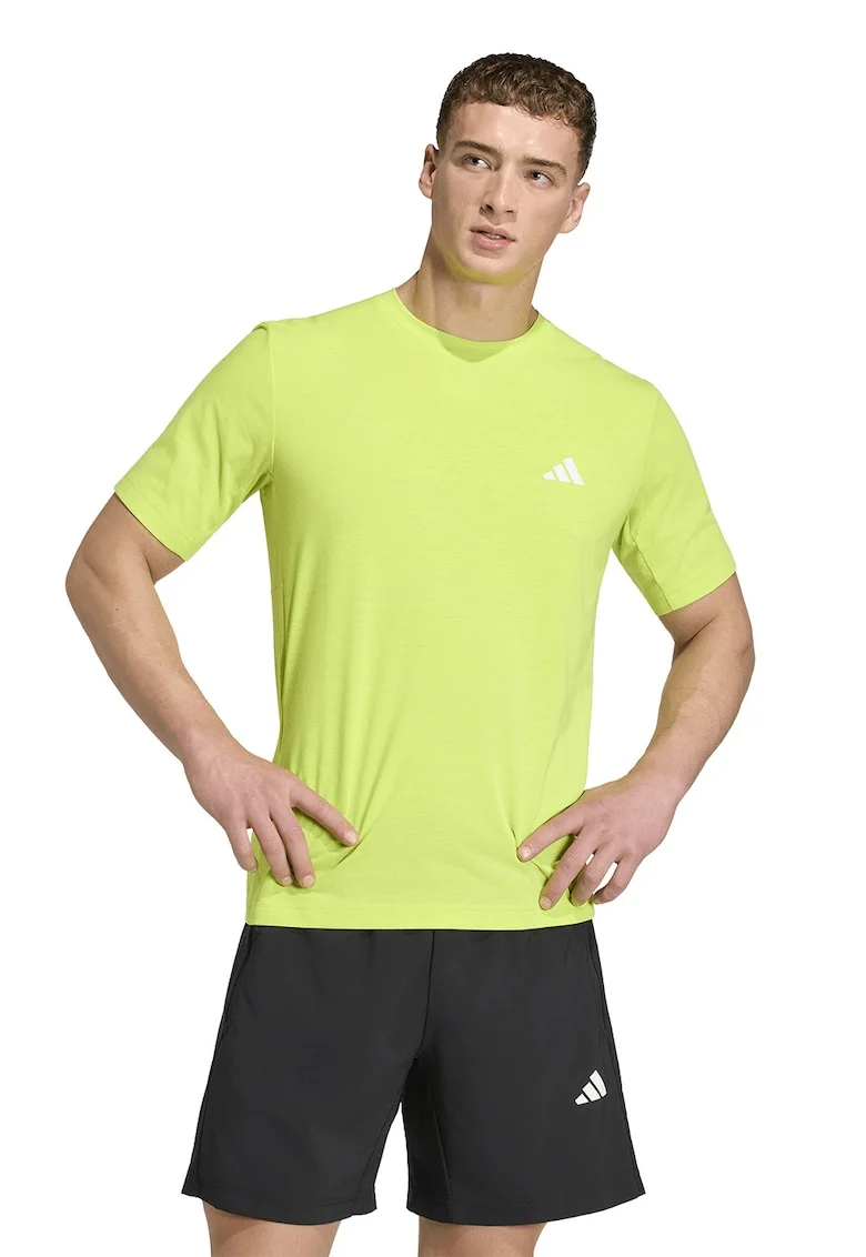 Tricou regular fit pentru fitness Essentials, Verde lime