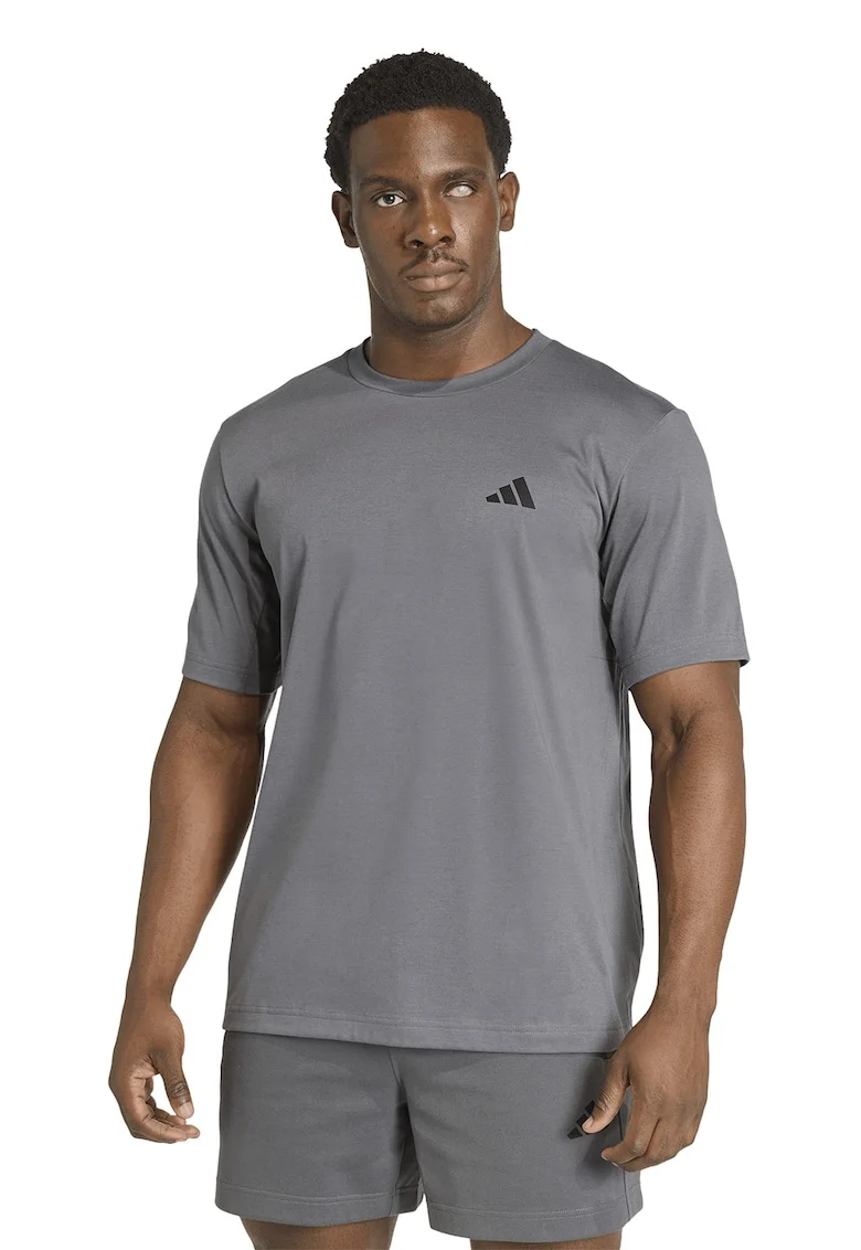 Tricou regular fit pentru fitness Essentials, Gri inchis