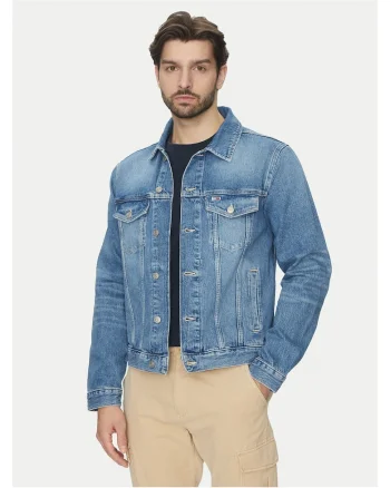 Geaca de blugi barbati  albastru, denim