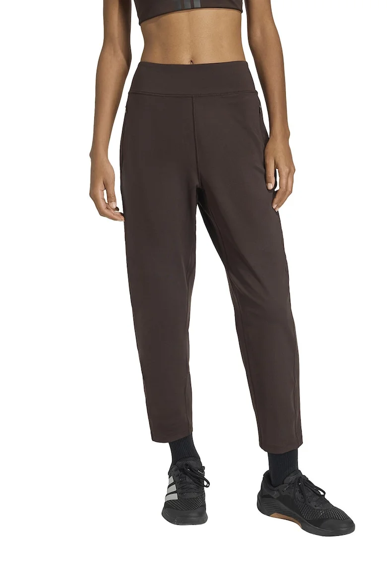 Pantaloni capri pentru fitness All Me Yoga Essentials, Maro