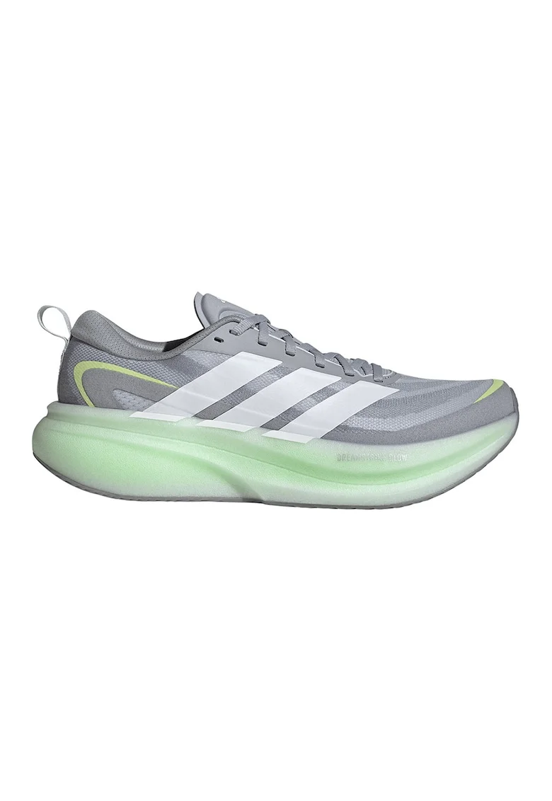 Pantofi Supernova Glide cu detalii reflectorizante pentru alergare, Verde deschis/Argintiu