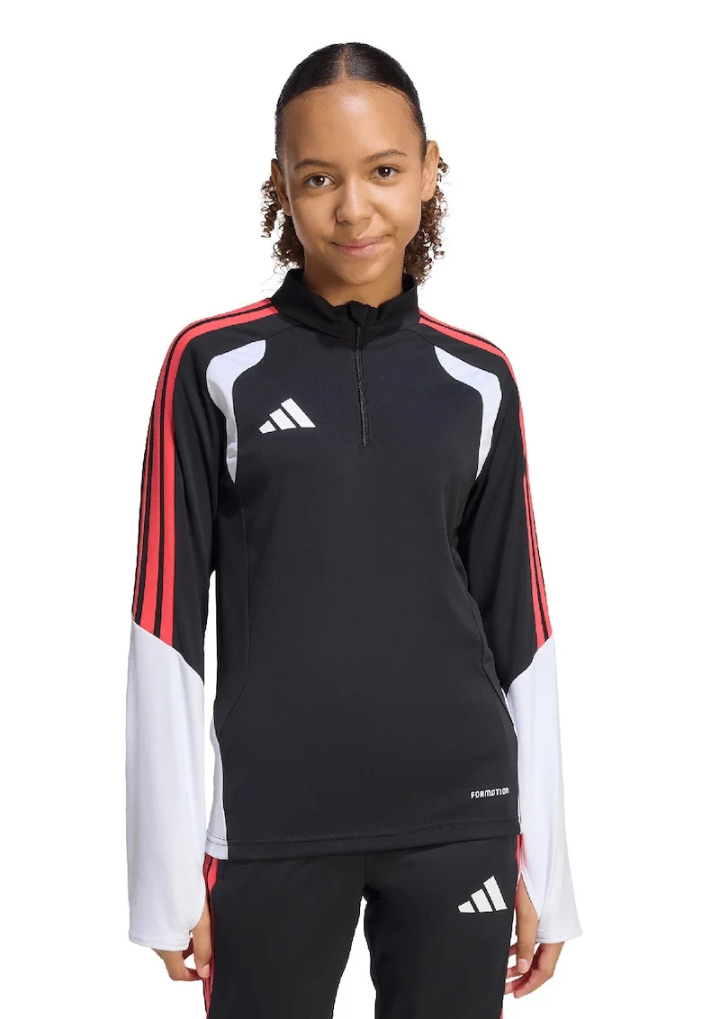 Bluza cu logo, pentru fotbal, Rosu/Alb/Negru