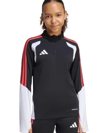 Bluza cu logo, pentru fotbal, Rosu/Alb/Negru