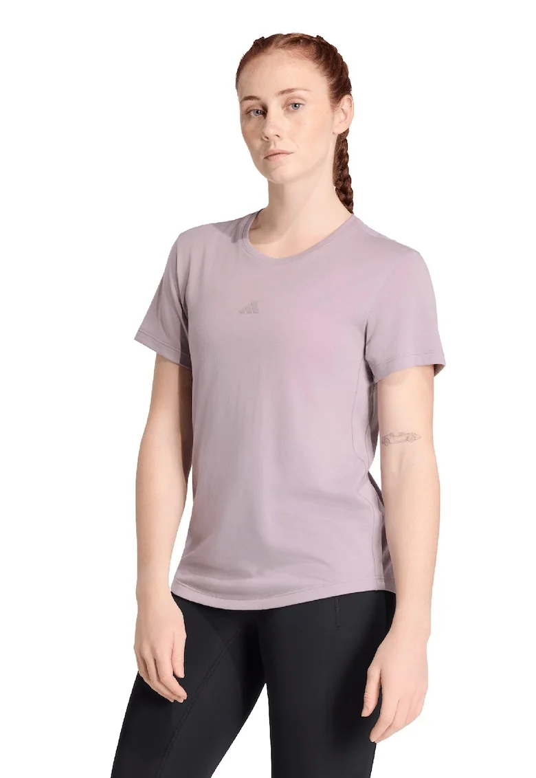Tricou cu decolteu la baza gatului, pentru antrenament Motion, Lila