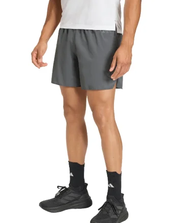 Pantaloni scurti cu talie elastica, pentru alergare, Gri inchis
