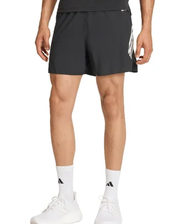 Pantaloni scurti cu talie elastica, pentru alergare, Negru
